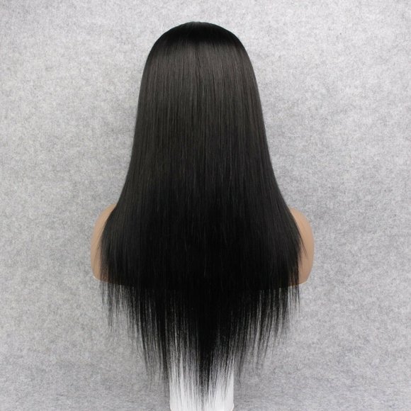 100% Human Hair Lace Front, Jet Black 18" inches - Picture 3 of 6